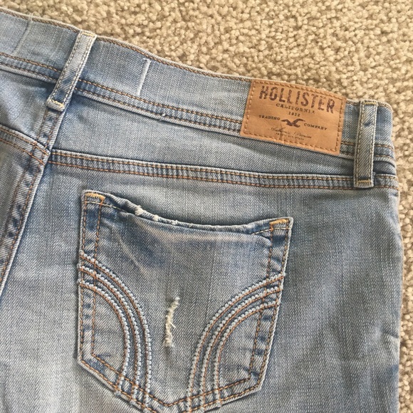 Hollister embellished denim shorts Sz 3 low rise Y2K! - Picture 8 of 9